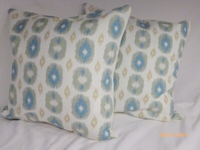 Ikat Pillow Cover, Swavelle Mill Creek , Designer fabric pillow covers, Ikat pillows, Accent Pillows - image2